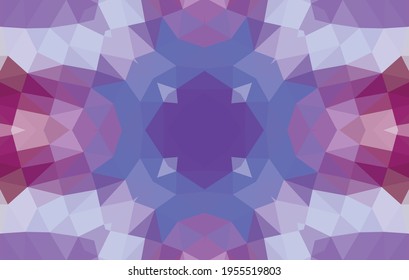 Geometric design, Mosaic of a vector kaleidoscope, abstract Mosaic Background, colorful Futuristic Background, geometric Triangular Pattern. Mosaic texture. Stained glass effect. 10 EPS Vector.