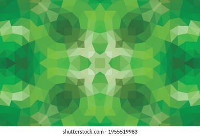 Geometric design, Mosaic of a vector kaleidoscope, abstract Mosaic Background, colorful Futuristic Background, geometric Triangular Pattern. Mosaic texture. Stained glass effect. 10 EPS Vector.