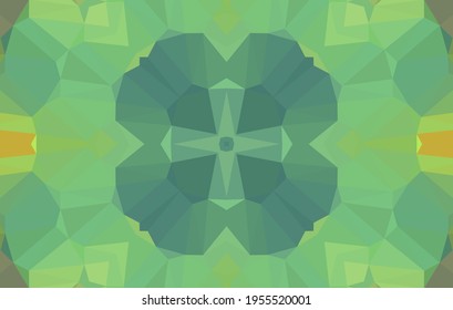 Geometric design, Mosaic of a vector kaleidoscope, abstract Mosaic Background, colorful Futuristic Background, geometric Triangular Pattern. Mosaic texture. Stained glass effect. 10 EPS Vector.