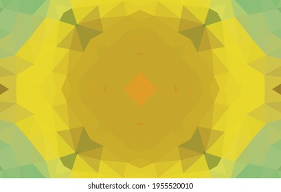 Diseño geométrico, mosaico de un kaleidoscopio vector, fondo mosaico abstracto, fondo futurista colorido, patrón triangular geométrico. Textura mosaica. Efecto de vidrio manchado. 10 Vector EPS.