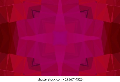 Geometric design, Mosaic of a vector kaleidoscope, abstract Mosaic Background, colorful Futuristic Background, geometric Triangular Pattern. Mosaic texture. Stained glass effect. Vector