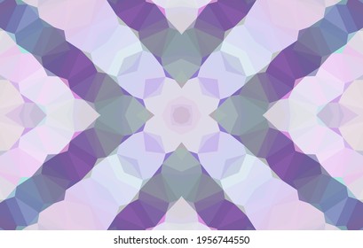 Diseño geométrico, mosaico de un kaleidoscopio vector, fondo mosaico abstracto, fondo futurista colorido, patrón triangular geométrico. Textura mosaica. Efecto de vidrio manchado. 10 Vector EPS.