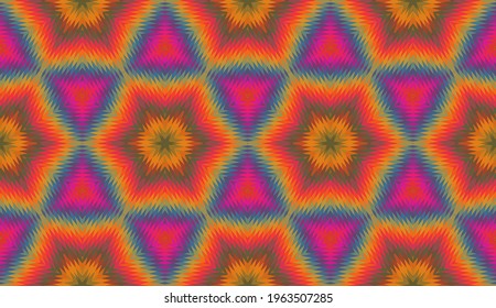 Geometric design, Mosaic of a vector kaleidoscope, abstract Mosaic Background, colorful Futuristic Background, geometric Triangular Pattern. Mosaic texture. Stained glass effect. EPS 10 Vector.