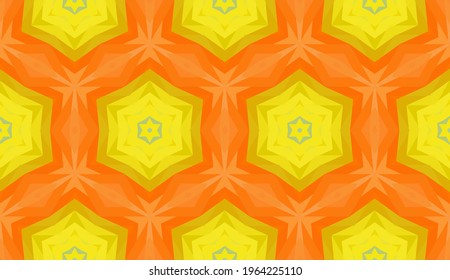 Geometrisches Design, Mosaik eines Vektorkalidoskops, abstrakter Mosaikhintergrund, bunter Futuristischer Hintergrund, geometrisches Dreiecksmuster. Mosaikstruktur. Festgestellter Glaseffekt. 10 EPS Vektor.