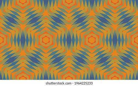 Geometrisches Design, Mosaik eines Vektorkalidoskops, abstrakter Mosaikhintergrund, bunter Futuristischer Hintergrund, geometrisches Dreiecksmuster. Mosaikstruktur. Festgestellter Glaseffekt. 10 EPS Vektor.