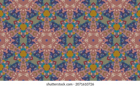 Geometric design, Mosaic of a vector kaleidoscope, abstract Mosaic Background, colorful Futuristic Background, geometric Triangular Pattern. Mosaic texture. Stained glass effect. 10 EPS Vector.