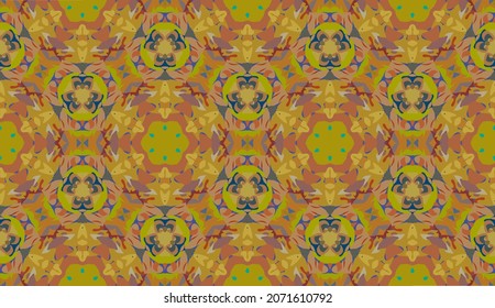 Geometrisches Design, Mosaik eines Vektorkalidoskops, abstrakter Mosaikhintergrund, bunter Futuristischer Hintergrund, geometrisches Dreiecksmuster. Mosaikstruktur. Festgestellter Glaseffekt. 10 EPS Vektor.