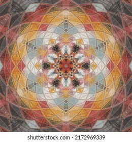 Geometric design, Mosaic of a vector kaleidoscope, abstract Mosaic Background, colorful Futuristic Background, geometric Triangular Pattern. Mosaic texture. Stained glass effect.