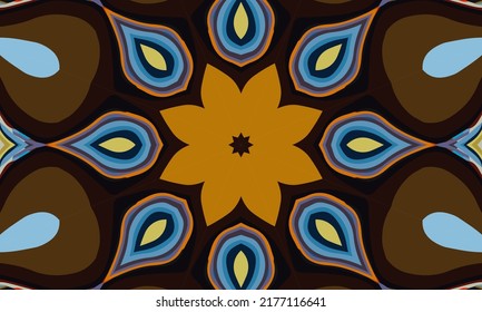 Geometrisches Design, Mosaik eines Vektorkalidoskops, abstrakter Mosaikhintergrund, bunter Futuristischer Hintergrund, geometrisches Dreiecksmuster. Mosaikstruktur. Festgestellter Glaseffekt. EPS10-Vektorgrafik