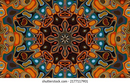 Diseño geométrico, mosaico de un kaleidoscopio vector, fondo mosaico abstracto, fondo futurista colorido, patrón triangular geométrico. Textura mosaica. Efecto de vidrio manchado. Vector EPS 10