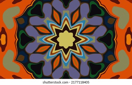 Diseño geométrico, mosaico de un kaleidoscopio vector, fondo mosaico abstracto, fondo futurista colorido, patrón triangular geométrico. Textura mosaica. Efecto de vidrio manchado. Vector EPS 10