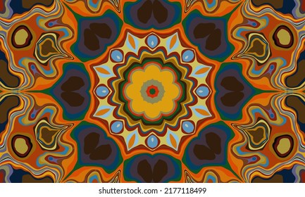 Diseño geométrico, mosaico de un kaleidoscopio vector, fondo mosaico abstracto, fondo futurista colorido, patrón triangular geométrico. Textura mosaica. Efecto de vidrio manchado. Vector EPS 10