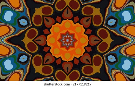 Diseño geométrico, mosaico de un kaleidoscopio vector, fondo mosaico abstracto, fondo futurista colorido, patrón triangular geométrico. Textura mosaica. Efecto de vidrio manchado. Vector EPS 10