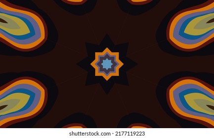 Diseño geométrico, mosaico de un kaleidoscopio vector, fondo mosaico abstracto, fondo futurista colorido, patrón triangular geométrico. Textura mosaica. Efecto de vidrio manchado. Vector EPS 10