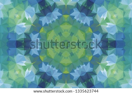 Geometric design, Mosaic of a vector kaleidoscope, abstract Mosaic Background, colorful Futuristic Background, geometric Triangular Pattern. Mosaic texture. Stained glass effect. EPS 10 Vector