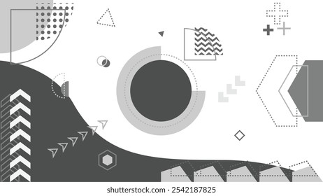 Design geométrico para gráficos de movimento ou modelos de plano de fundo 