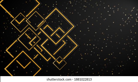 Geometric design of overlapping squares. modern vector background.
