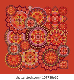 geometric design , paper pattern