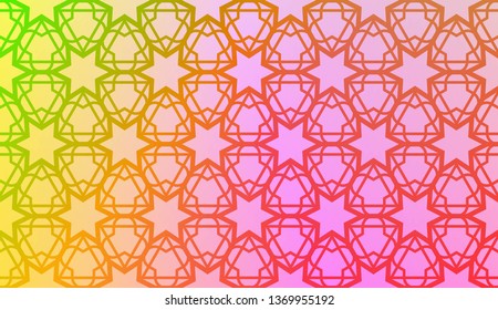 Geometric design pattern with Blurred Background, Smooth Gradient Texture Color. For Bright Website Banner, Invitation Card, Screen Wallpaper. Vector Illustration