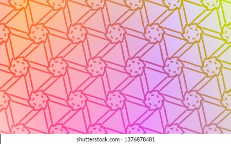 Geometric design pattern with Blurred Background, Smooth Gradient Texture Color. For Bright Website Banner, Invitation Card, Screen Wallpaper. Vector Illustration