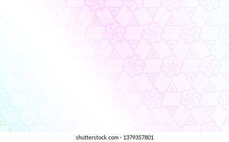 Geometric design pattern with Blurred Background, Smooth Gradient Texture Color. For Bright Website Banner, Invitation Card, Screen Wallpaper. Vector Illustration