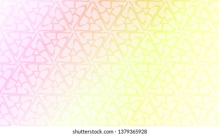 Geometric design pattern with Blurred Background, Smooth Gradient Texture Color. For Bright Website Banner, Invitation Card, Screen Wallpaper. Vector Illustration