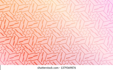 Geometric design pattern with Blurred Background, Smooth Gradient Texture Color. For Bright Website Banner, Invitation Card, Screen Wallpaper. Vector Illustration