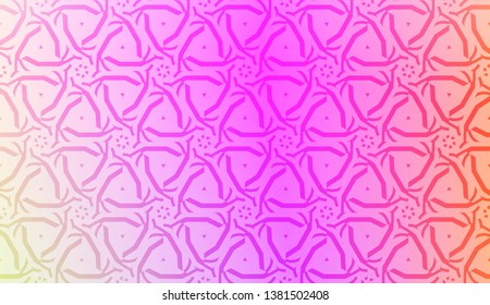 Geometric design pattern with Blurred Background, Smooth Gradient Texture Color. For Bright Website Banner, Invitation Card, Screen Wallpaper. Vector Illustration