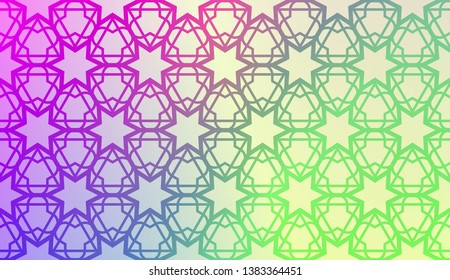 Geometric design pattern with Blurred Background, Smooth Gradient Texture Color. For Bright Website Banner, Invitation Card, Screen Wallpaper. Vector Illustration