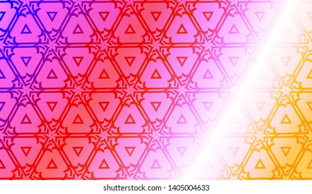 Geometric design pattern with Blurred Background, Smooth Gradient Texture Color. Vector Illustration