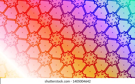 Geometric design pattern with Blurred Background, Smooth Gradient Texture Color. Vector Illustration