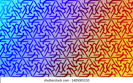 Geometric design pattern with Blurred Background, Smooth Gradient Texture Color. Vector Illustration