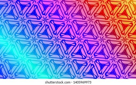 Geometric design pattern with Blurred Background, Smooth Gradient Texture Color. Vector Illustration