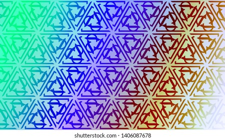 Geometric design pattern with Blurred Background, Smooth Gradient Texture Color. Vector Illustration