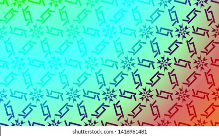 Geometric design pattern with Blurred Background, Smooth Gradient Texture Color. Vector Illustration