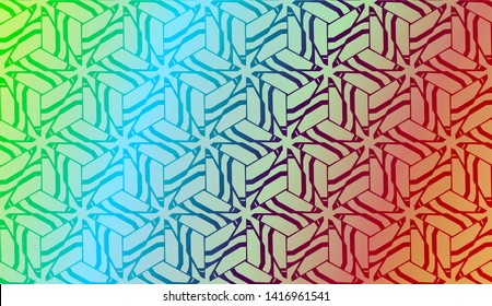 Geometric design pattern with Blurred Background, Smooth Gradient Texture Color. Vector Illustration
