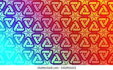 Geometric design pattern with Blurred Background, Smooth Gradient Texture Color. Vector Illustration
