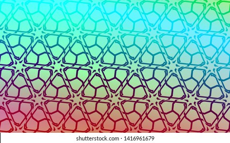 Geometric design pattern with Blurred Background, Smooth Gradient Texture Color. Vector Illustration