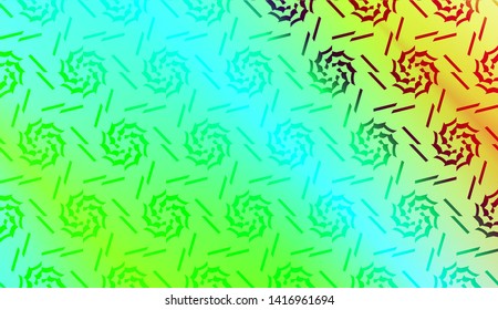 Geometric design pattern with Blurred Background, Smooth Gradient Texture Color. Vector Illustration