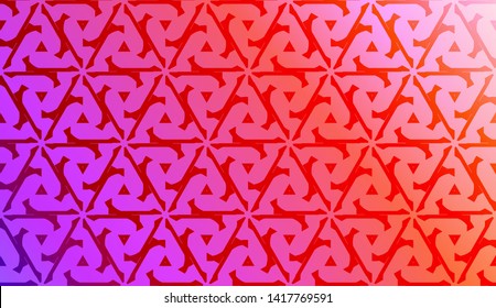 Geometric design pattern with Blurred Background, Smooth Gradient Texture Color. Vector Illustration