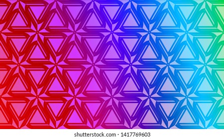 Geometric design pattern with Blurred Background, Smooth Gradient Texture Color. Vector Illustration