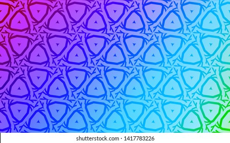 Geometric design pattern with Blurred Background, Smooth Gradient Texture Color. Vector Illustration