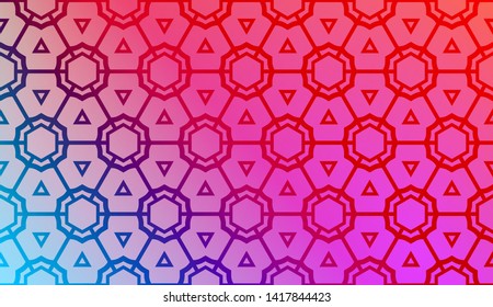 Geometric design pattern with Blurred Background, Smooth Gradient Texture Color. Vector Illustration