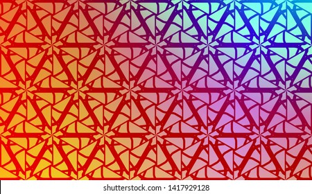 Geometric design pattern with Blurred Background, Smooth Gradient Texture Color. Vector Illustration
