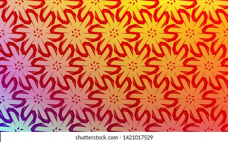 Geometric design pattern with Blurred Background, Smooth Gradient Texture Color. Vector Illustration