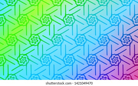 Geometric design pattern with Blurred Background, Smooth Gradient Texture Color. Vector Illustration