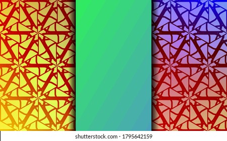 Patrón de diseño geométrico con fondo borroso, color de textura gradiente suave. Ilustración vectorial