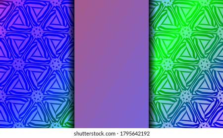 Geometric design pattern with Blurred Background, Smooth Gradient Texture Color. Vector Illustration