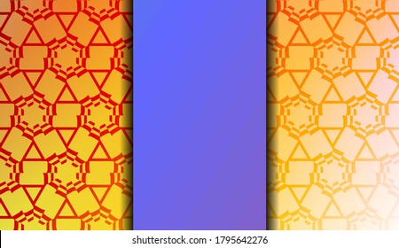 Geometric design pattern with Blurred Background, Smooth Gradient Texture Color. Vector Illustration
