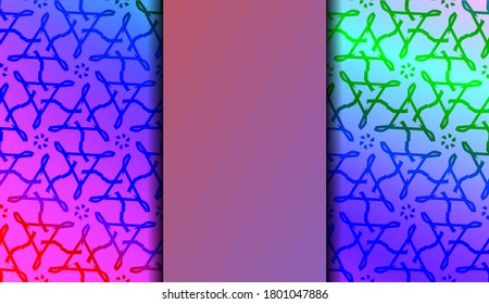 Geometric design pattern with Blurred Background, Smooth Gradient Texture Color. Vector Illustration